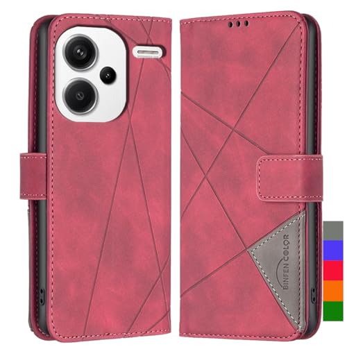 LOYWIN Handyhülle für Xiaomi Redmi Note 13 Pro+ Leder Tasche Klapphülle mit Kartensteckplatz & Fotorahmen Beutel Weich Silikon Schale Case Schutz Hülle für Xiaomi Redmi Note 13 Pro Plus, Rot LOYWIN Handyhülle für Xiaomi Redmi Note 13 Pro+ Leder Tasche Klapphülle mit Kartensteckplatz & Fotorahmen Beutel Weich Silikon Schale Case Schutz Hülle für Xiaomi Redmi Note 13 Pro Plus, Rot von LOYWIN