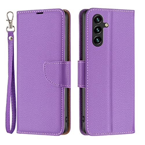 LOYWIN Klapphülle für Samsung Galaxy A14 5G Ledertasche Handyhülle Schale Pramie Beutel mit Magnet Kartenslot & Stehen Weich TPU Silikon Schutzhülle für Samsung A14 5G, Lila LOYWIN Klapphülle für Samsung Galaxy A14 5G Ledertasche Handyhülle Schale Pramie Beutel mit Magnet Kartenslot & Stehen Weich TPU Silikon Schutzhülle für Samsung A14 5G, Lila von LOYWIN