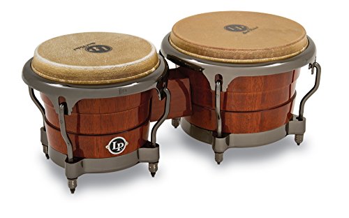 LP Latin Percussion LP813500 Durian Wood Bongo Natural Durian Black Chrome von LP