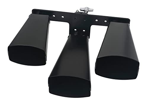 LP Latin Percussion LP860386 Kuhglocke Giovanni Melody Bells, Tri-Bell Set, Low-Melody, schwarz von LP