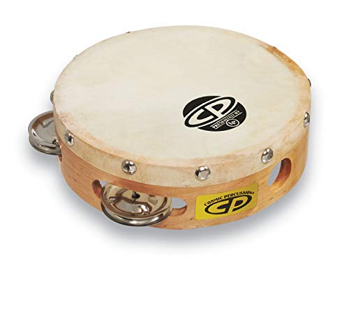 LP Latin Percussion LP861300 CP Wood Tambourin Holz 6" einreihig mit Fell CP376 von LP