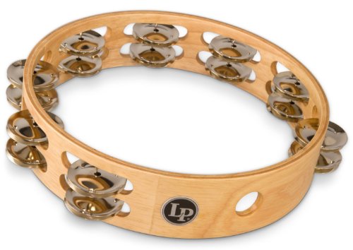 LP Latin Percussion LP861602 Tambourin Professional 10" Holz zweireihig von Latin Percussion
