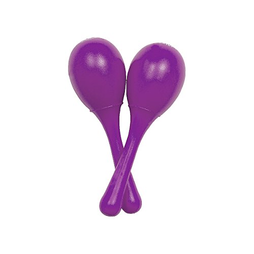 LP Latin Percussion LPR010-GP Rhythmix Chick-Itas Grape 1 Paar Mini Maracas, 13 x 5 x 5 cm, ungiftig - musikalische Früherziehung in Kindergarten und Musikschule von Latin Percussion