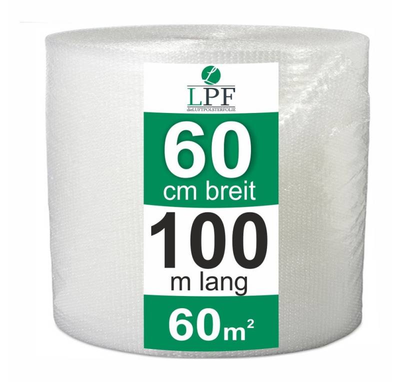 LPF dieLUFTPOLSTERFOLIE Schutzfolie Luftpolsterfolie 60 cm x 100 m Blasenfolie Verpackungsfolie von LPF dieLUFTPOLSTERFOLIE
