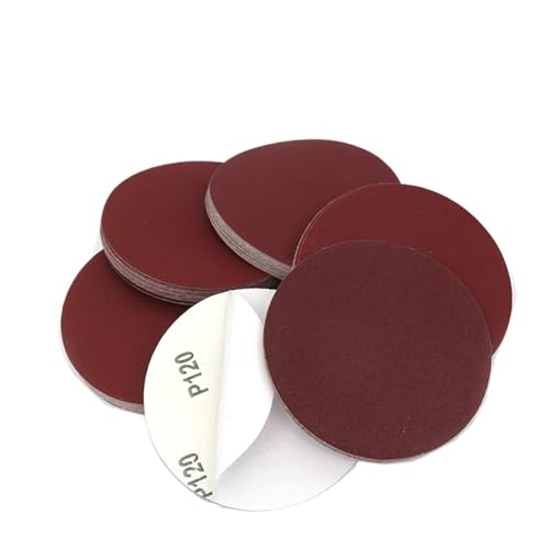 Schleifscheiben, 20 Stück/50 Stück/100 Stück, 5-Zoll-Flockscheiben-Schleifpapier, 125 mm Blattrückseite, Flockschleifpapier, Bördelschleifblatt, selbstklebend (20 Stück, 120)(100pcs,400) von LPLPL
