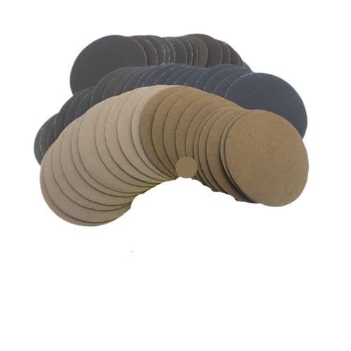 Schleifscheiben 1/100 Stück Nass-Trocken-Schleifpapier-Sortiment 80-7000er-Schleifscheibe 2 Zoll 50 mm mit Klett-Schleifpad for Holz (101 sortiert)(101 Assorted) von LPLPL