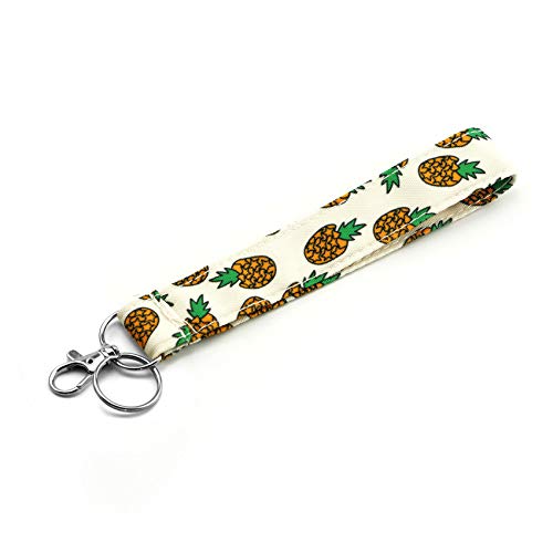 Ananas Geschenke Lanyard ID Badge Halter Lanyards Lanyards für Frauen Lanyard Schlüsselband ID Halter Baumwolle Stoff Vorschulband Lehrer Geschenk Kollegen Geschenk für ihren Chef (Orange) von LParkin