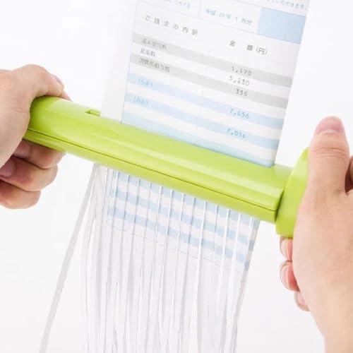 1 x Hand-Schredder-Papier, tragbarer Hand-Aktenvernichter Papier, Mini-manueller Aktenvernichter für Heimstreifenschneidemaschine, Auto-Papierschredder, Dokumentenschneider, Streifenschneidemaschine von LQQDREX