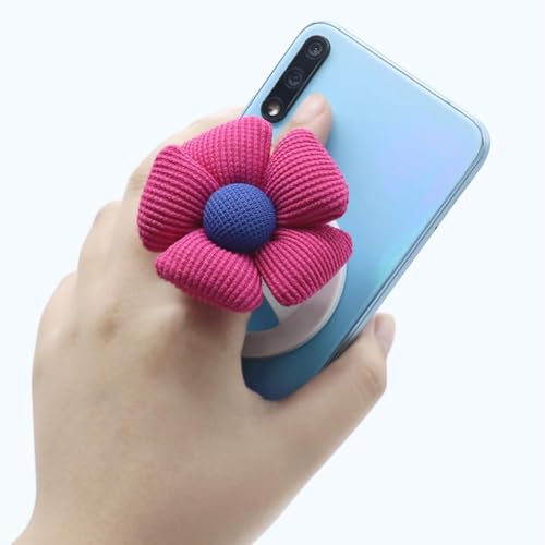 Handy-Griff-Ständer mit Cartoon-Blumen, niedliche 2D-Gänseblümchen-Form, Handy-Griff, Ständer, erweiterbar, zusammenklappbar, Handy-Zubehör Handy-Griff-Ständer mit Cartoon-Blumen, niedliche 2D-Gänseblümchen-Form, Handy-Griff, Ständer, erweiterbar, zusammenklappbar, Handy-Zubehör von LQQDREX