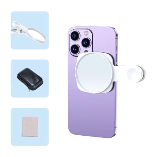 Handy-Kamera-Spiegelreflexions-Clip, für alle Handys, Selfie-B, Reflektorlinse, hinten mit Clip, D0p1 Spiegel von LQQDREX