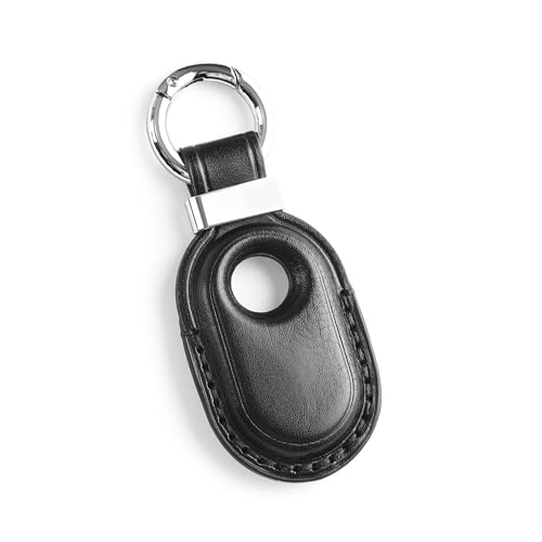 LQU Kompatibel mit Samsung Galaxy SmartTag2 Hülle, echtes Leder, Schlüsselanhänger für Samsung Galaxy Smart Tag 2, sichere Smarttag 2 Hülle, Zubehör – Schwarz LQU Kompatibel mit Samsung Galaxy SmartTag2 Hülle, echtes Leder, Schlüsselanhänger für Samsung Galaxy Smart Tag 2, sichere Smarttag 2 Hülle, Zubehör – Schwarz von LQU