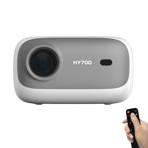 LQWELL® Beamer, HY700 Heimkino Projektor 1080P, unterstützt WiFi 6, BT5.2 mit Android OS, 120 Zoll Display, Motorisierter Fokus, für Phone/PC/Xbox, hdmi, USB von LQWELL