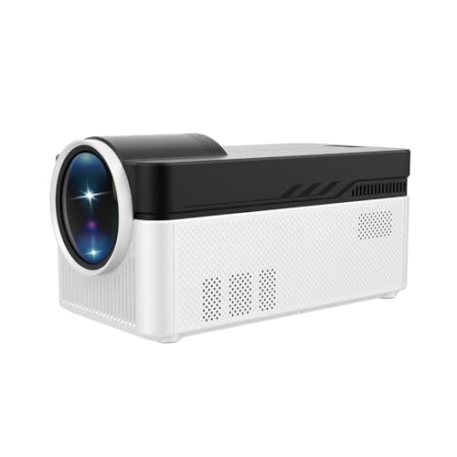 LQWELL® Beamer, Heimkino Projektor 1080P, unterstützt WiFi 6, BT5.4, 8K-Wiedergabe mit Android OS, 200 Zoll Display, Motorisierter Fokus, Bildschirmversatz für Phone/PC/Xbox, hdmi, USB, AC von LQWELL