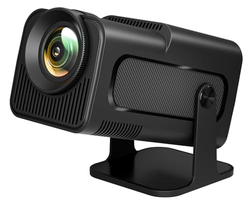 LQWELL HY320 Mirror Mini Beamer, Native 1080P, 4K Unterstützung, mit HDMI-, USB- und 3,5mm-Anschlüssen, kabelgebundene Bildschirmspiegelung, tragbarer Heim- und Outdoor-Projektor von LQWELL