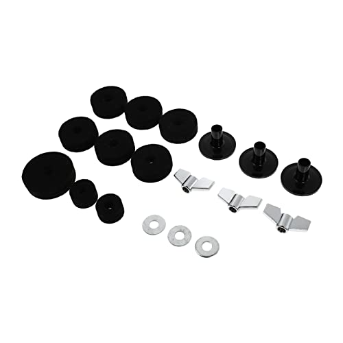 LRXIYODE 18Stücke Teiliges Trommel Kit mit Filzkissen und Flügelmuttern Hochwertige Dämpfung für Schlagzeugzubehör Rutschfeste Pads für Verbesserten Schutz und Stabilität Passend LRXIYODE 18Stücke Teiliges Trommel Kit mit Filzkissen und Flügelmuttern Hochwertige Dämpfung für Schlagzeugzubehör Rutschfeste Pads für Verbesserten Schutz und Stabilität Passend von LRXIYODE