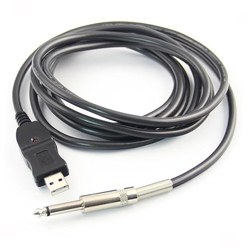 LRXIYODE 3M USB Gitarrenkabel für PC Aufnahme Bass zu USB Verbindungskabel Kompatibel mit Macos und Windows Digitale Audioqualität mit LED Anzeige für Musiker LRXIYODE 3M USB Gitarrenkabel für PC Aufnahme Bass zu USB Verbindungskabel Kompatibel mit Macos und Windows Digitale Audioqualität mit LED Anzeige für Musiker von LRXIYODE