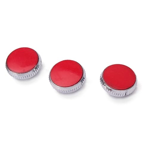 LRXIYODE 5 Stück Saxophon Metallknöpfe Saxophon Schraubenabdeckung Saxophon Ersatz Musikinstrumentenzubehör Saxophon Fingerknopf Saxophon Reparaturzubehör Rot von LRXIYODE