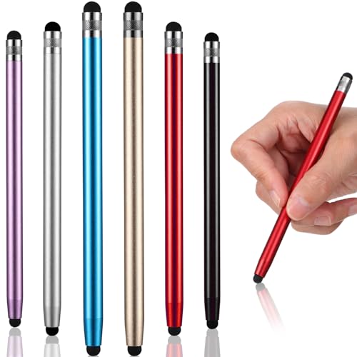 LRXIYODE 6Stücke Teiliges Kapazitiver Stift für Tablets Smartphones Universeller Touchscreen Stylus Pen mit Weicher Silikonspitze für Notizen Zeichnungen Leicht Tragbar LRXIYODE 6Stücke Teiliges Kapazitiver Stift für Tablets Smartphones Universeller Touchscreen Stylus Pen mit Weicher Silikonspitze für Notizen Zeichnungen Leicht Tragbar von LRXIYODE
