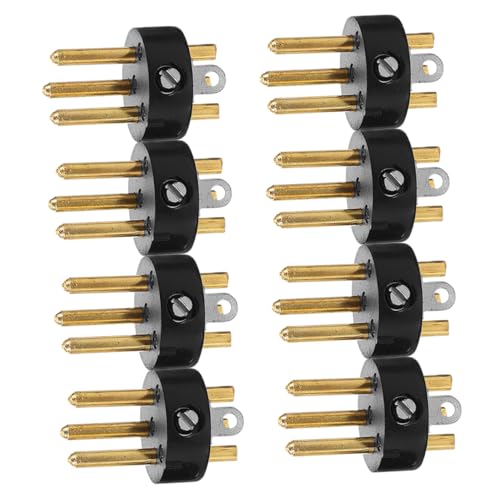 LRXIYODE 8 Stück Mikrofonzubehör Adapterstecker Männlicher Mikrofonstecker Mikrofonstecker-adapter Xlr-anschlussstecker Mikrofon-audiostecker Lautsprecheranschlüsse Instrumentenstecker Abs von LRXIYODE