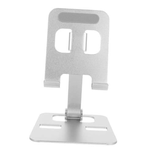 LRXIYODE Handyhalter Aus Aluminiumlegierung Halterung Für Tablet-ständer Faltbares Telefon Ständer Für Tablet-Halter Tragbare Handyhalterung Telefonständerhalter Silber Kieselgel LRXIYODE Handyhalter Aus Aluminiumlegierung Halterung Für Tablet-ständer Faltbares Telefon Ständer Für Tablet-Halter Tragbare Handyhalterung Telefonständerhalter Silber Kieselgel von LRXIYODE