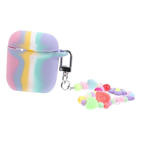 LRXIYODE Kopfhörertasche drahtlose Kopfhörer Ohrhörer Fall Wireless kopfhörer kabellose kopfhörer hülle Steuersatzabdeckung mit Kette Headset-Hülle kabelloser Kopfhörerbehälter Kieselgel von LRXIYODE