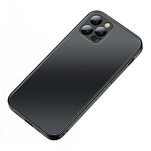 LRXIYODE Telefonabdeckung Aus Mattiertem Glas Handytasche Handy-fallschutz Handy Hülle Abdeckung -Fall- -hülle Telefonhülle Mit Magnetischer Adsorption Handyhülle Black von LRXIYODE