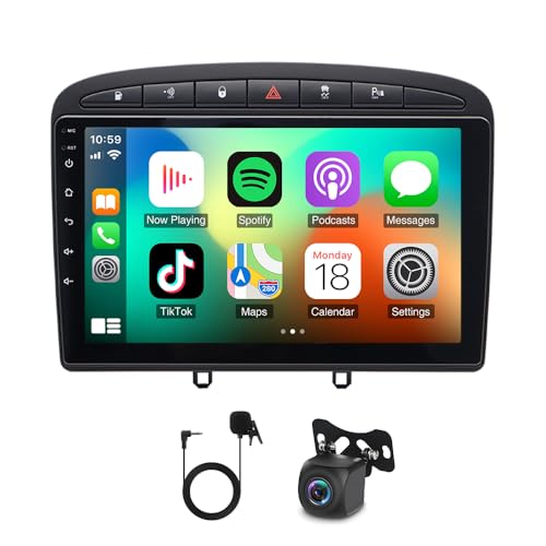 9 inch Android 14 Autoradio Carplay für P-eugeot 308 CC 308 SW 408 RCZ 2007-2015, 4+64G Wireless Carplay Android Auto Touchscreen Radio Stereo Bluetooth WiFi GPS RDS FM AHD Rückfahrkamera Mirror Link 9 inch Android 14 Autoradio Carplay für P-eugeot 308 CC 308 SW 408 RCZ 2007-2015, 4+64G Wireless Carplay Android Auto Touchscreen Radio Stereo Bluetooth WiFi GPS RDS FM AHD Rückfahrkamera Mirror Link von LSGGTIM