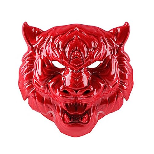 LSGGTIM Tigerkopf Motor Start Stop Knopf Abdeckung, Druckknopf, Rot, 4cmx5cm von LSGGTIM