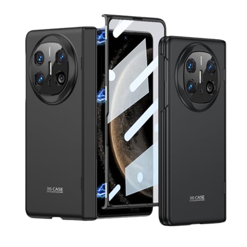 Hüllen Für Huawei Mate X6, Leicht, Langlebig Und Modisch, Stoßfest Mit Integriertem Bildschirmschutz (Schwarz,Huawei Mate X6) von LSKOZU