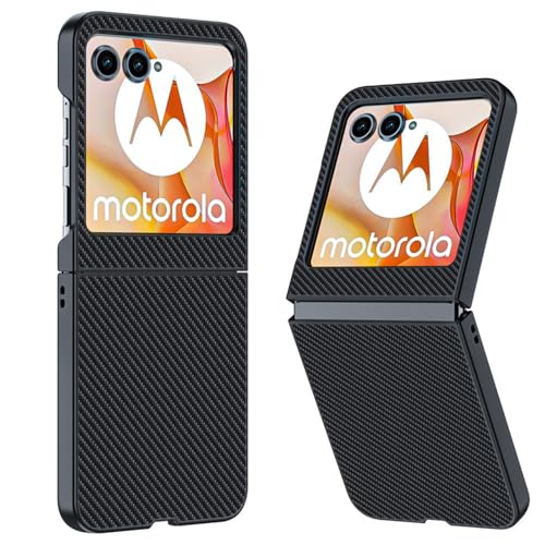 Hüllen Für Moto Razr 60, Anti-Schock Und Anti-Drop, Modisch Leicht Und Ultradünn, rutschfeste Textur Razr 2025 Hülle (schwarz) von LSKOZU