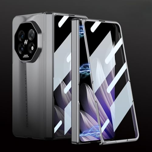 Hüllen Für Oppo Find N5, Stoßfestes Und Sturzsicheres Hard Slim Case Mit Integriertem Bildschirmschutz, Scharnierschutz (Gray) von LSKOZU