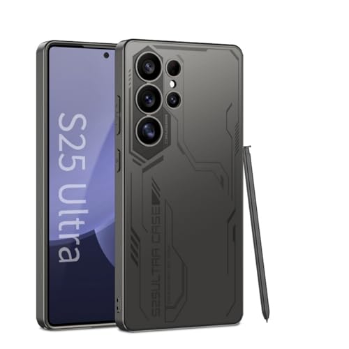 LSKOZU Hülle Für Samsung Galaxy S25 Ultra, Modisches Leichtes Und Ultradünnes Mattiertes Gehäuse, Anti-Schock, Robust Und Langlebig (für Galaxy S25 Ultra,Schwarz) von LSKOZU