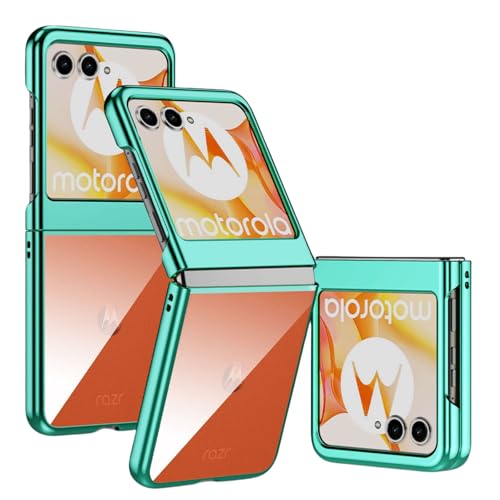 LSKOZU Hüllen Für Moto Razr 60, Leichtes, Ultradünnes, Stoßfestes Und Sturzsicheres Transparentes Gehäuse Razr 2025 (Grün) von LSKOZU