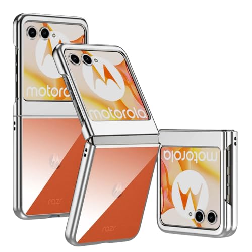LSKOZU Hüllen Für Moto Razr 60, Leichtes, Ultradünnes, Stoßfestes Und Sturzsicheres Transparentes Gehäuse Razr 2025 (Silber) von LSKOZU