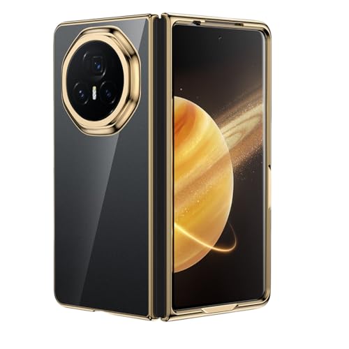 LSKOZU Hüllenfür Honor Magic V3, Leichtes, Ultradünnes, Stoßfestes Und Sturzsicheres Transparentes Gehäuse (Für Magic V3,Gold) von LSKOZU