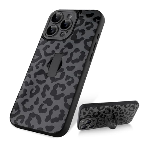 LSL Schutzhülle für iPhone 16 Pro Max mit verstellbarem Riemen, schwarzes Leopardenmuster, weiches TPU, stoßfest, harter Polycarbonat, kratzfest, schlanker Ständer, für Damen, Mädchen, Herren LSL Schutzhülle für iPhone 16 Pro Max mit verstellbarem Riemen, schwarzes Leopardenmuster, weiches TPU, stoßfest, harter Polycarbonat, kratzfest, schlanker Ständer, für Damen, Mädchen, Herren von LSL