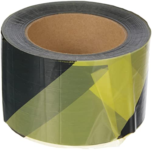 LSM-006–0100 75 mm x 500 m Absperrband – rot/white-p gelb/schwarz von LSM