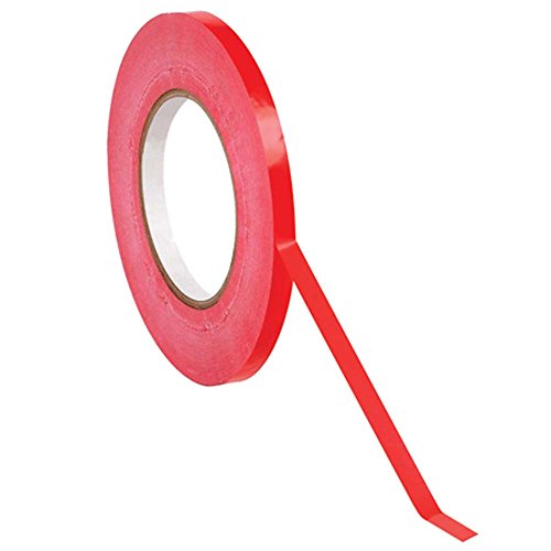 LSM-221491 9 mm x 66 m PVC Tasche Hals Tape – Rot (6 Stück) von LSM