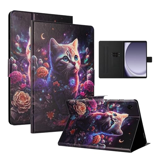 LSPCASA Hülle für Samsung Galaxy Tab A9 8.7 Zoll(SM-X110/X115) PU-Lederhülle Schutzhülle mit Standfunktion Kartensteckplatz Aufbewahrung Tablet Hülle für Galaxy Tab A9 8.7"-Getigerte Katze LSPCASA Hülle für Samsung Galaxy Tab A9 8.7 Zoll(SM-X110/X115) PU-Lederhülle Schutzhülle mit Standfunktion Kartensteckplatz Aufbewahrung Tablet Hülle für Galaxy Tab A9 8.7"-Getigerte Katze von LSPCASA