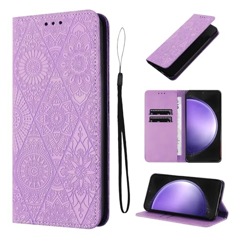 LSPCASA Lederhülle Für Samsung Galaxy S24 FE 6.7 Zoll Magnetische Samsung Galaxy S24 FE Hülle Mit Standfunktion S24 FE Hülle, Lila LSPCASA Lederhülle Für Samsung Galaxy S24 FE 6.7 Zoll Magnetische Samsung Galaxy S24 FE Hülle Mit Standfunktion S24 FE Hülle, Lila von LSPCASA