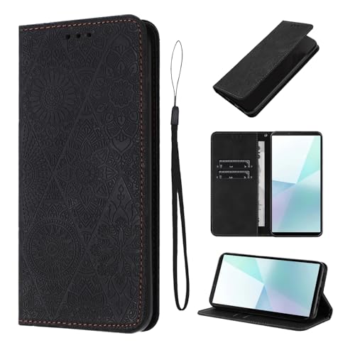 LSPCASA Lederhülle Für Sony Xperia 10 VI 5G 6.1 Zoll Magnetische Handyhülle Sony Xperia 10 Vi Hülle Mit Standfunktion Klappschutzhülle Xperia 10 Vi Hülle Schwarz LSPCASA Lederhülle Für Sony Xperia 10 VI 5G 6.1 Zoll Magnetische Handyhülle Sony Xperia 10 Vi Hülle Mit Standfunktion Klappschutzhülle Xperia 10 Vi Hülle Schwarz von LSPCASA