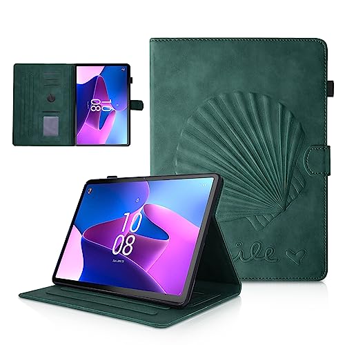 LSPCASA Lenovo Tab M10 3rd Gen Hülle Für Lenovo Tab M10 Gen 3 10.1 Anti-Fall Falte Folio Stand Hülle Stütze Automatisch Wake/Schlaf Tablet Hülle Lenovo Tab M10 3rd Gen Grün von LSPCASA