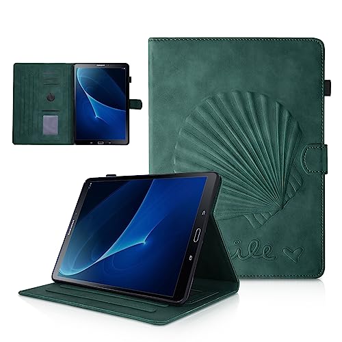 LSPCASA Samsung Galaxy A6 Hülle Für Samsung Galaxy Tab A 10.1 (2016) SM-T580/T585 Anti-Fall Falte Folio Stand Galaxy Tab A 2016 Hülle Auto Wake/Schlaf Galaxy Tab A Hülle Grün von LSPCASA