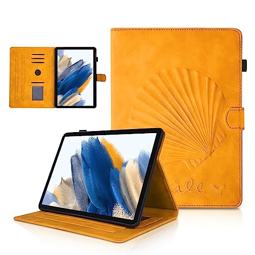 LSPCASA Samsung Galaxy Tab A8 Hülle Für Samsung Galaxy Tab A8 10.5 2022/2021 SM-X200/X205/X207 Falte Folio Stand Galaxy Tab A8 Hülle Auto Wake/Schlaf Samsung Tablet A8 Hülle Orange von LSPCASA