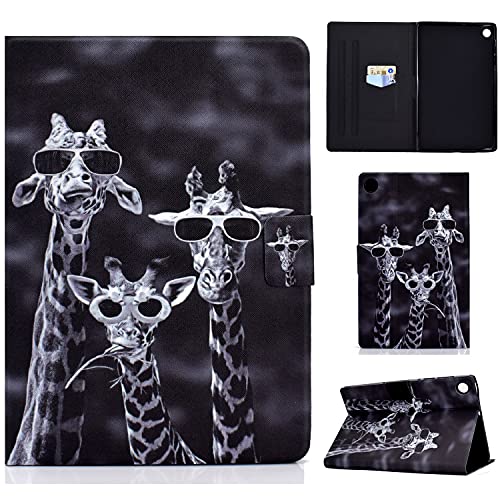 LSPCASA Tablet-Hülle für Lenovo Tab M10 Plus 3rd Gen PU-Leder Ständer Folio-Abdeckung Schutzhülle Auto Wake/Sleep Lenovo M10 Plus 3rd Gen Case Giraffe von LSPCASA