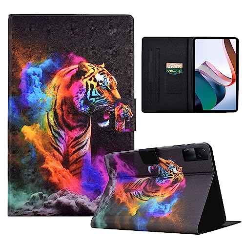 LSPCASA Xiaomi Tablet Redmi Pad Hülle Für Xiaomi Redmi Pad PU Leder Ständer Folio Redmi Pad Hülle 10.61 Unterstützt Auto Wake/Sleep Xiaomi Redmi Pad Hülle Farbe Tiger von LSPCASA