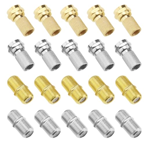 LT Easiyl 20 Stück F-Typ-Koaxialkabel-Stecker F-Typ-Koaxialkabel-Verlängerungs-Reparatur-Set RG6-Stecker Stecker Buchse Verlängerter Stecker für Satelliten-TV LT Easiyl 20 Stück F-Typ-Koaxialkabel-Stecker F-Typ-Koaxialkabel-Verlängerungs-Reparatur-Set RG6-Stecker Stecker Buchse Verlängerter Stecker für Satelliten-TV von LT Easiyl