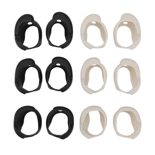 LT Easiyl 6 Paar Ohrstöpsel-Aufsätze aus Silikon Ohrstöpsel Abdeckungen Kompatibel mit BO-se QuietComfort Earbuds II QuietComfort Ultra (2023) Kopfhörern (Schwarz & Beige S/M/L) von LT Easiyl