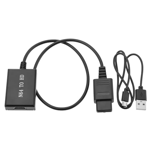 LT Easiyl HD-Adapterkabel N64-zu-HDMI-Adapterkabel N64-zu-HDMI-Konverter mit Kabel Kompatibel mit N64 SNES Game Cube-Spielekonsolen-Zubehör LT Easiyl HD-Adapterkabel N64-zu-HDMI-Adapterkabel N64-zu-HDMI-Konverter mit Kabel Kompatibel mit N64 SNES Game Cube-Spielekonsolen-Zubehör von LT Easiyl