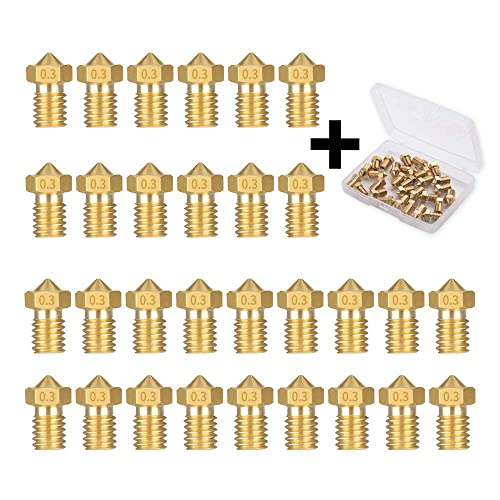 LTBL 30PCS 0,3mm 3D-Drucker Extruder-Düsen für V5 V6 von LTBL